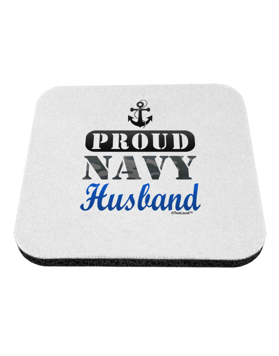 Proud Navy Husband Coaster-Coasters-TooLoud-1-Davson Sales