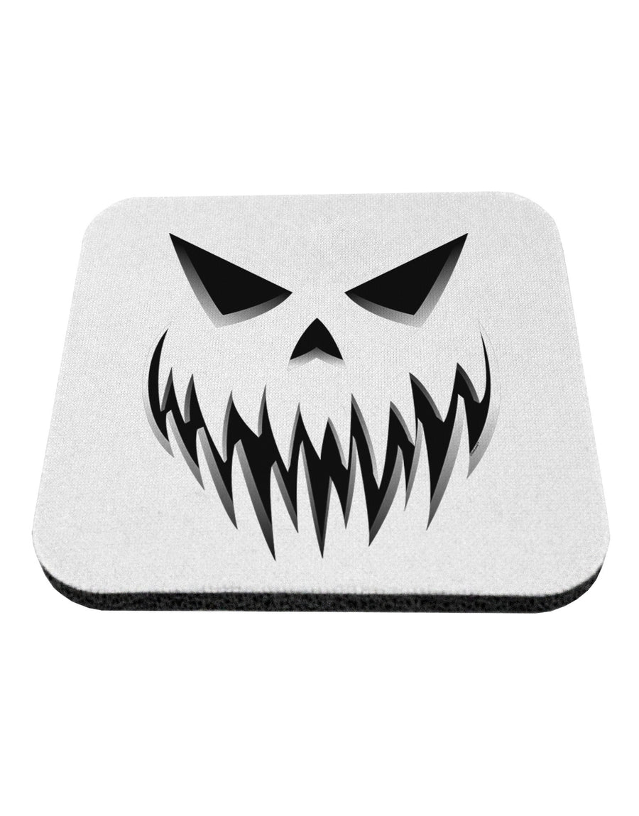 Scary Evil Jack O' Lantern Pumpkin Face Coaster-Coasters-TooLoud-White-Davson Sales