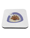 Escaping Turkey - Funny Thanksgiving Coaster-Coasters-TooLoud-White-Davson Sales