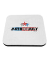 Hashtag 4th Of July Coaster-Coasters-TooLoud-1-Davson Sales