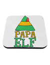 Matching Christmas Design - Elf Family - Papa Elf Coaster by TooLoud-Coasters-TooLoud-White-Davson Sales