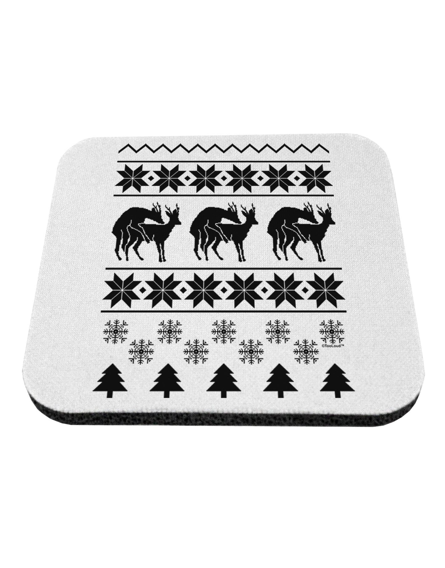 Humping Gay Reindeer Coaster-Coasters-TooLoud-1-Davson Sales