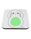 Cute Bunny with Floppy Ears - Green Coaster by TooLoud-Coasters-TooLoud-White-Davson Sales