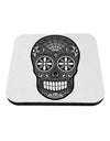 Version 9 Black and White Day of the Dead Calavera Coaster-Coasters-TooLoud-White-Davson Sales