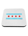 Distressed Chicago Flag Design Coaster by TooLoud-Coasters-TooLoud-White-Davson Sales