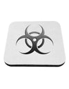 Biohazard Symbol Grey Stone - Apocalypse Coaster-Coasters-TooLoud-White-Davson Sales