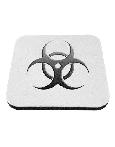 Biohazard Symbol Grey Stone - Apocalypse Coaster-Coasters-TooLoud-White-Davson Sales