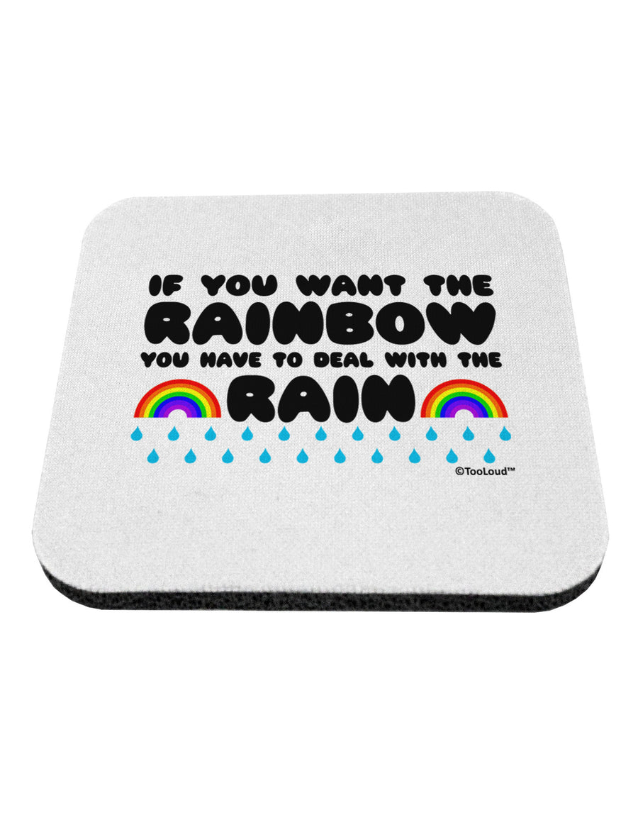 If You Want The Rainbow Quote Coaster by TooLoud-Coasters-TooLoud-White-Davson Sales