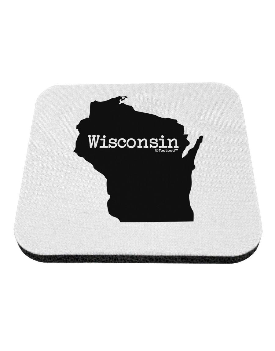 Wisconsin - United States Shape Coaster-Coasters-TooLoud-White-Davson Sales