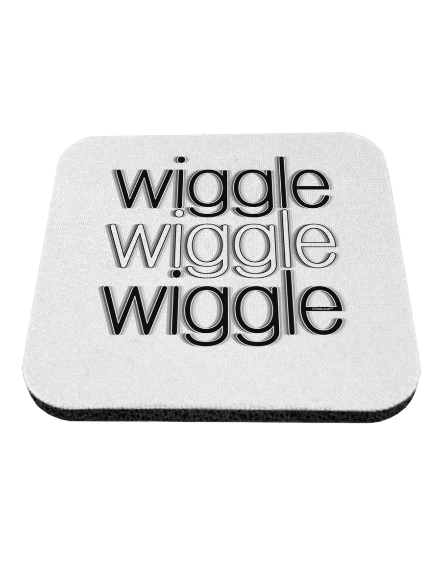 Wiggle Wiggle Wiggle - Text Coaster-Coasters-TooLoud-White-Davson Sales