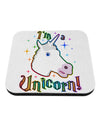 I'm a Unicorn Coaster-Coasters-TooLoud-White-Davson Sales