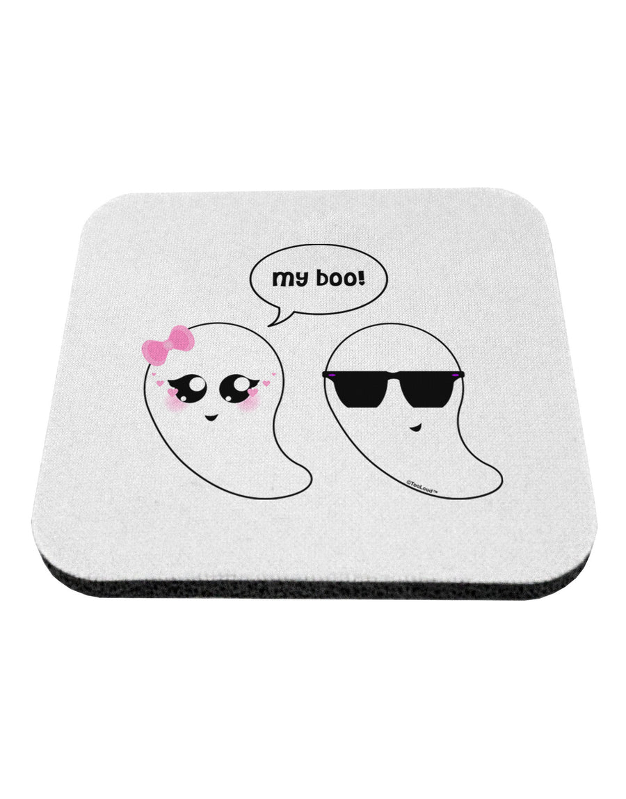 Cute Ghost Couple My Boo Halloween Coaster-Coasters-TooLoud-White-Davson Sales