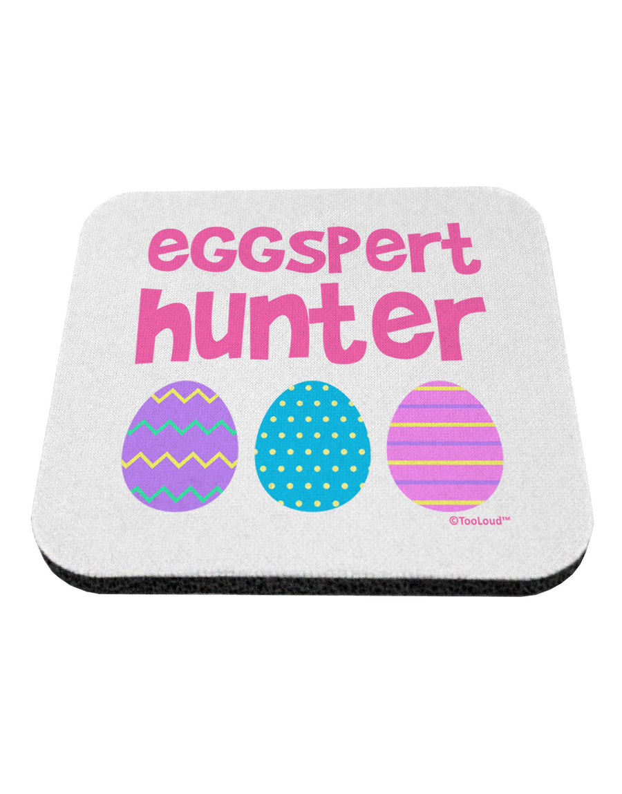 TooLoud Eggspert Hunter - Easter - Pink Coaster-Coasters-TooLoud-White-Davson Sales