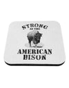 Strong Bison Text Coaster-Coasters-TooLoud-1-Davson Sales