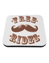 Free Mustache Rides Coaster-Coasters-TooLoud-White-Davson Sales