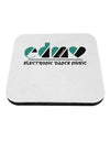 EDM Heart Black Coaster-Coasters-TooLoud-White-Davson Sales