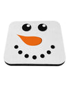 Snowman Face Christmas Coaster-Coasters-TooLoud-White-Davson Sales