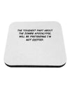 Excited About the Zombie Apocalypse Coaster-Coasters-TooLoud-White-Davson Sales