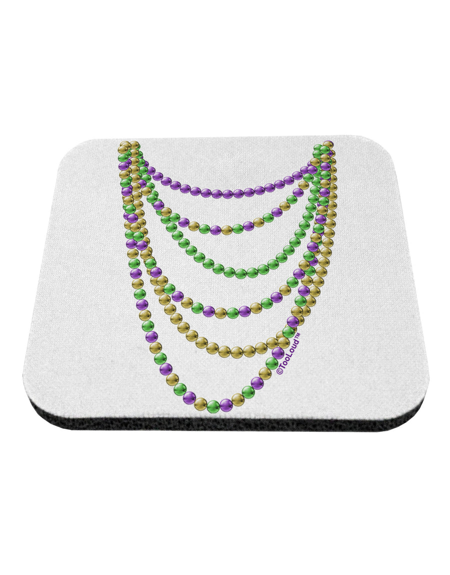 Mardi Gras Beads Necklaces Coaster-Coasters-TooLoud-White-Davson Sales