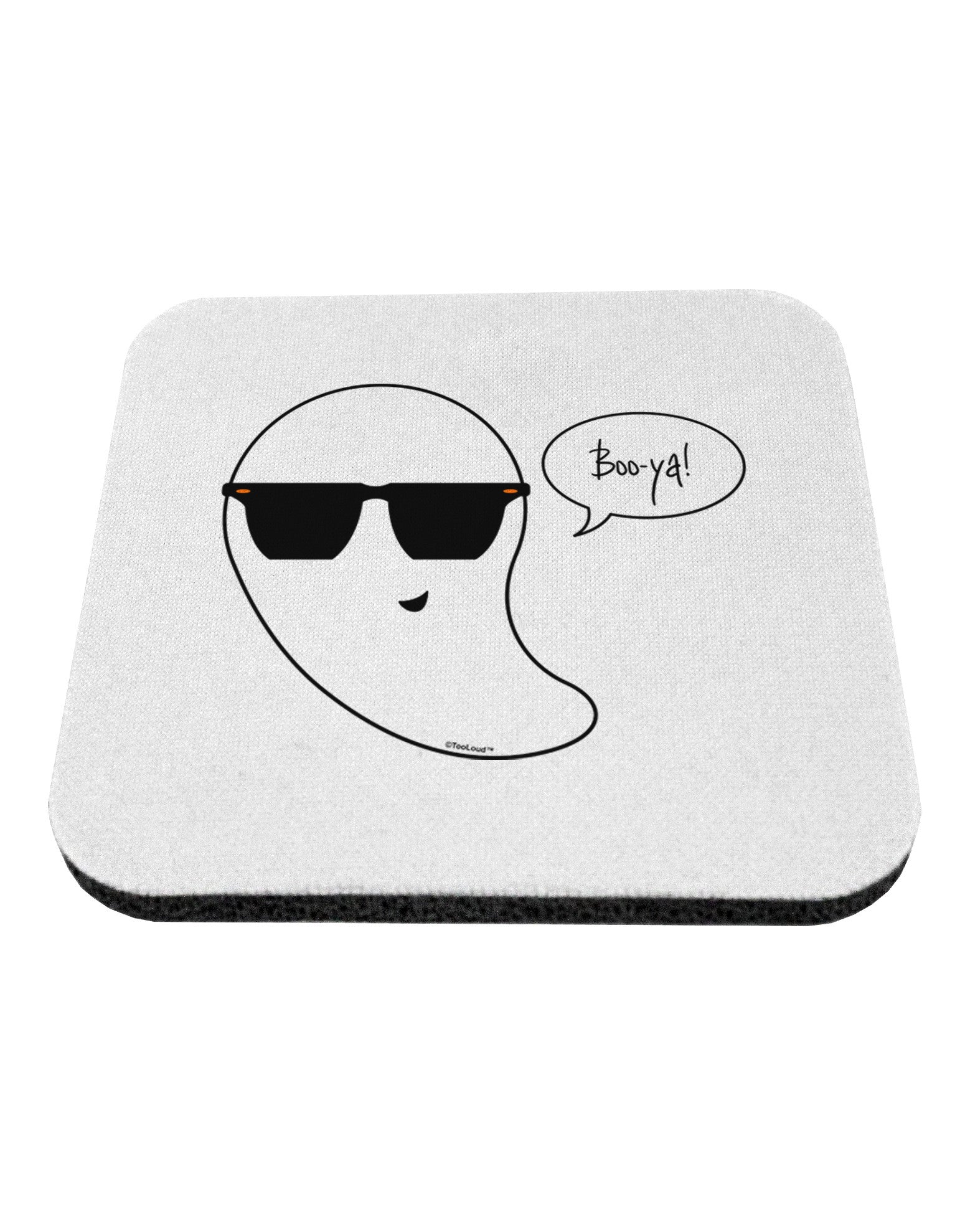Boo Ya Cool Ghost Halloween Coaster-Coasters-TooLoud-White-Davson Sales