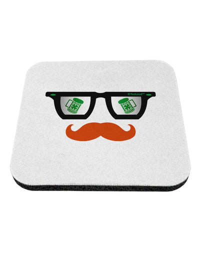 St. Patrick's Day Beer Glasses Design Coaster by TooLoud-Coasters-TooLoud-White-Davson Sales