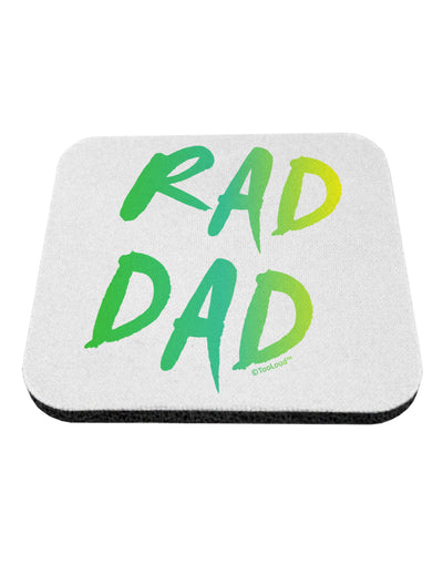 Rad Dad Design - 80s Neon Coaster-Coasters-TooLoud-White-Davson Sales