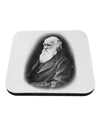 Charles Darwin Black and White Coaster by TooLoud-Coasters-TooLoud-White-Davson Sales