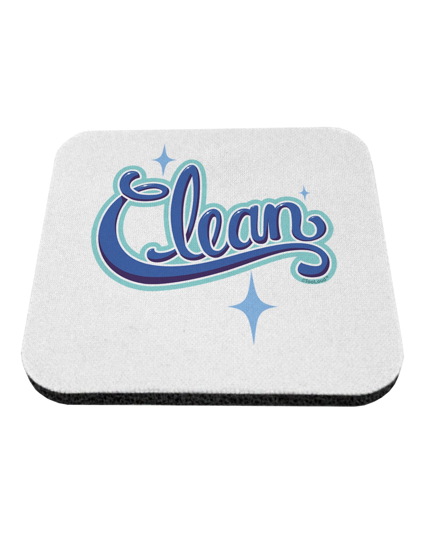 Clean Text Coaster-Coasters-TooLoud-1-Davson Sales