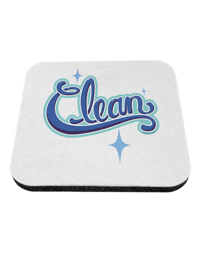 Clean Text Coaster-Coasters-TooLoud-1-Davson Sales