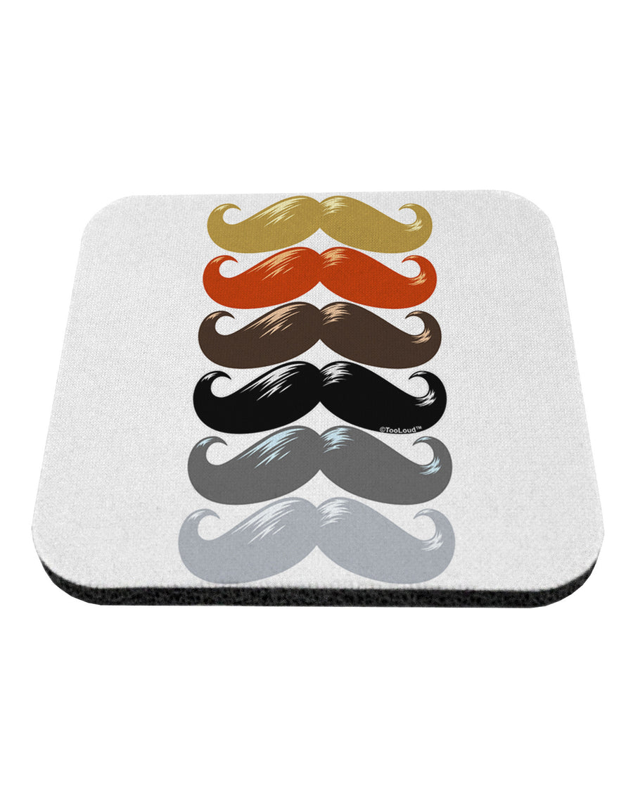 Natural Mustache Rainbow Coaster-Coasters-TooLoud-White-Davson Sales