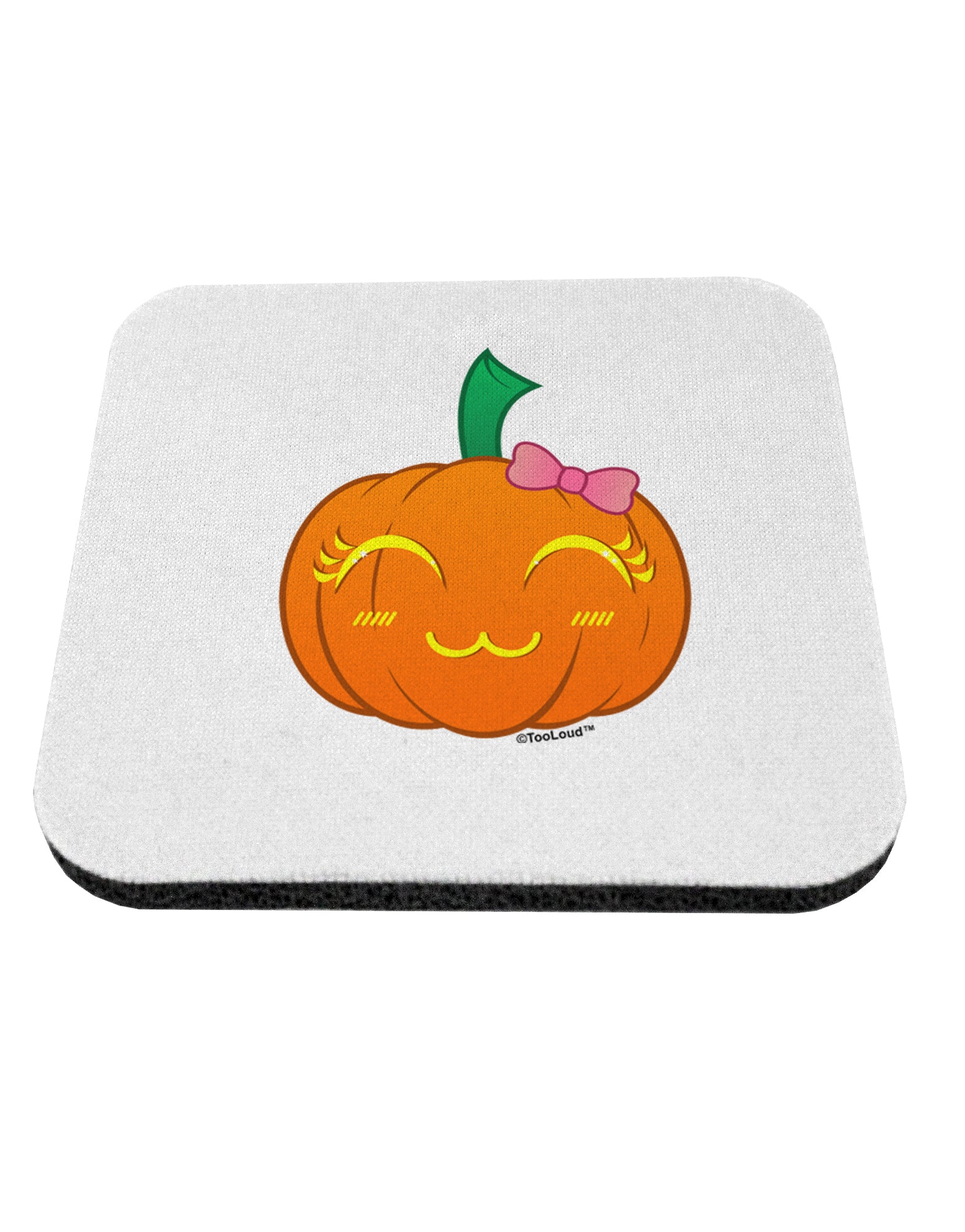 Kyu-T Face Pumpkin Coaster by TooLoud-Coasters-TooLoud-1-Davson Sales