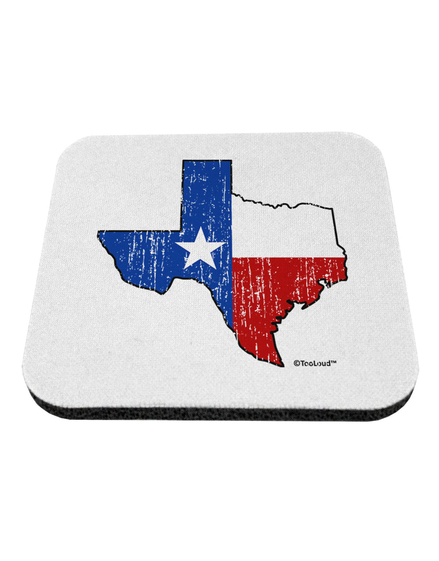 State of Texas Flag Design - Distressed Coaster by TooLoud-Coasters-TooLoud-White-Davson Sales