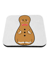 Cute Gingerbread Matryoshka Nesting Doll - Christmas Coaster-Coasters-TooLoud-White-Davson Sales