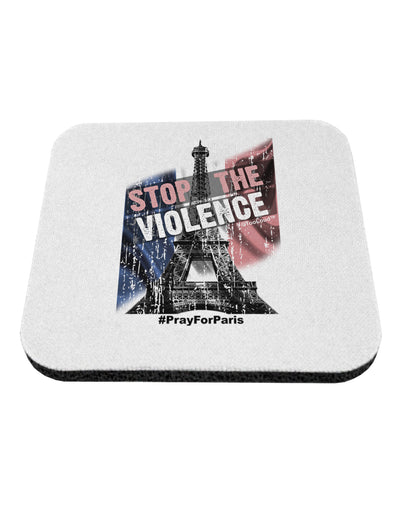 Distressed Paris Stop The Violence Coaster-Coasters-TooLoud-1-Davson Sales