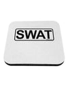 SWAT Team Logo - Text Coaster by TooLoud-Coasters-TooLoud-White-Davson Sales