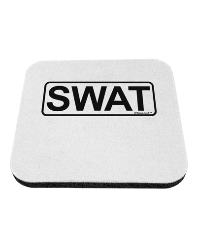 SWAT Team Logo - Text Coaster by TooLoud-Coasters-TooLoud-White-Davson Sales