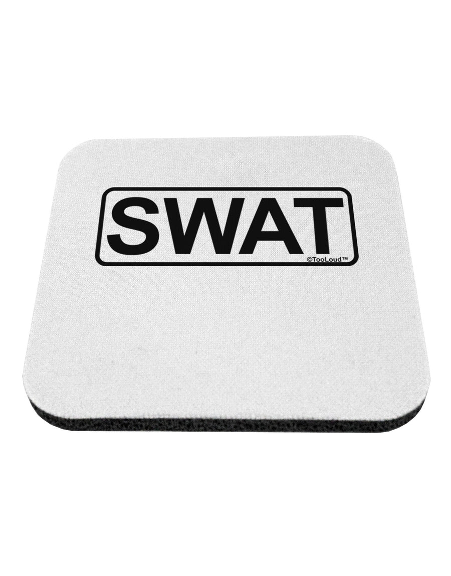 SWAT Team Logo - Text Coaster by TooLoud-Coasters-TooLoud-White-Davson Sales