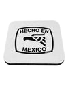 Hecho en Mexico Eagle Symbol with Text Coaster by TooLoud-Coasters-TooLoud-White-Davson Sales