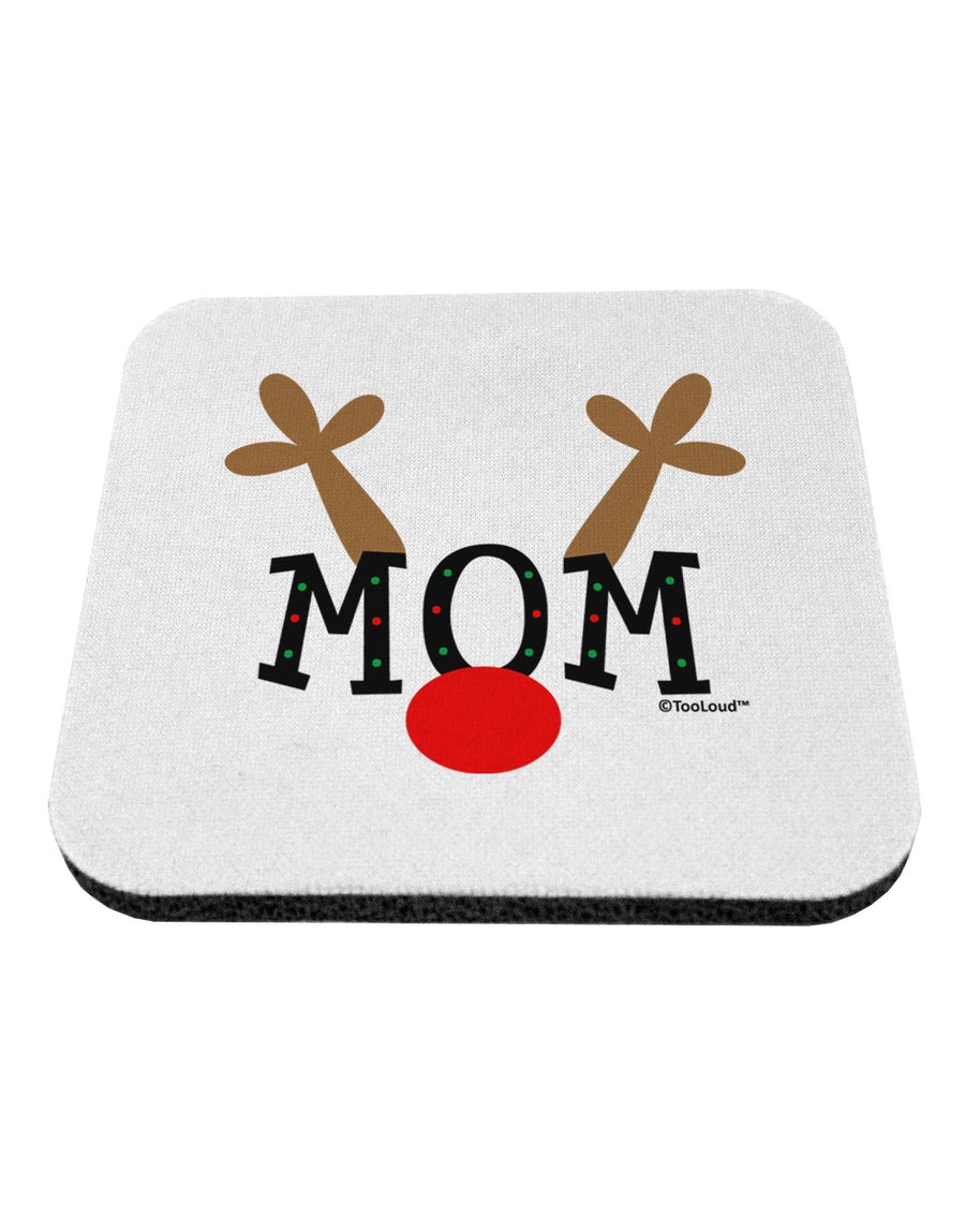 Matching Family Christmas Design - Reindeer - Mom Coaster by TooLoud-Coasters-TooLoud-White-Davson Sales