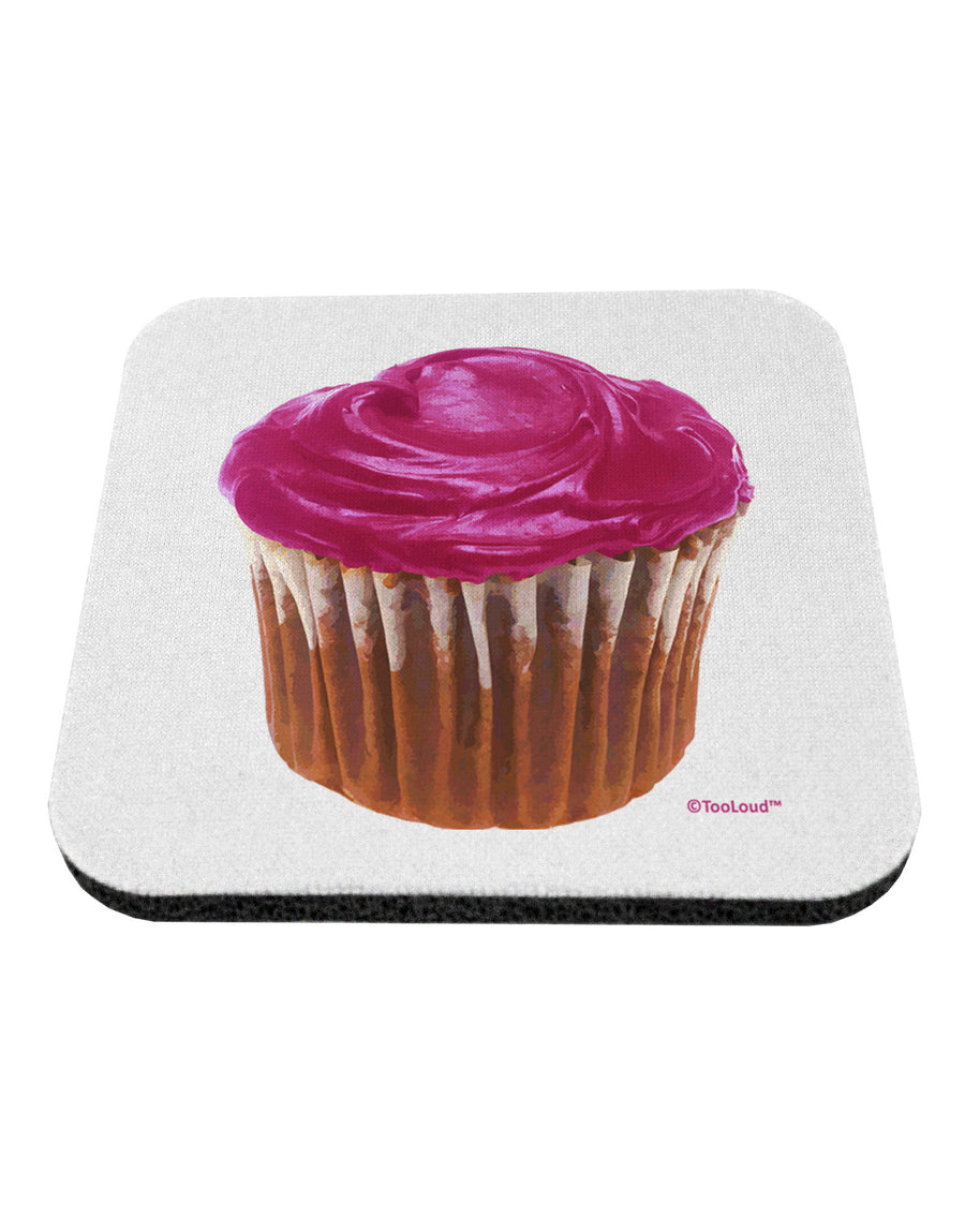 Giant Bright Pink Cupcake Coaster by TooLoud-Coasters-TooLoud-White-Davson Sales