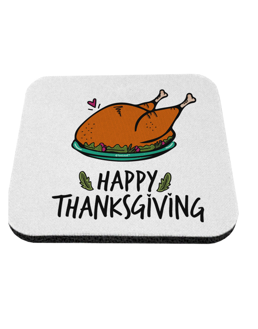 TooLoud Happy Thanksgiving Coaster-Coasters-TooLoud-1 Piece-Davson Sales