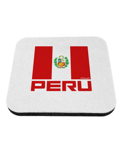 Peru Flag Coaster-Coasters-TooLoud-1-Davson Sales