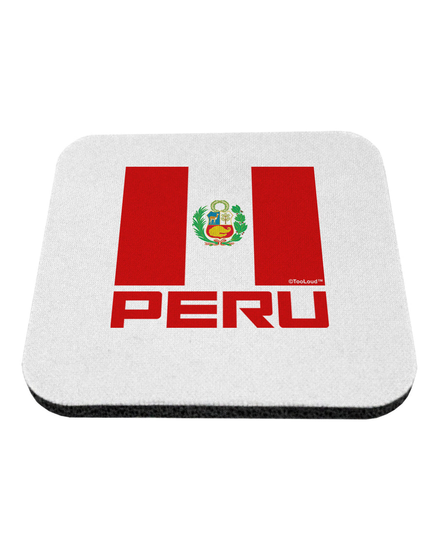 Peru Flag Coaster-Coasters-TooLoud-1-Davson Sales