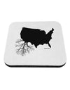 American Roots Design Coaster by TooLoud-Coasters-TooLoud-White-Davson Sales