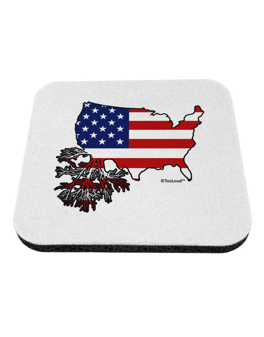American Roots Design - American Flag Coaster by TooLoud-Coasters-TooLoud-White-Davson Sales