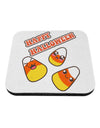 Happy Halloween Cute Candy Corn Coaster-Coasters-TooLoud-White-Davson Sales