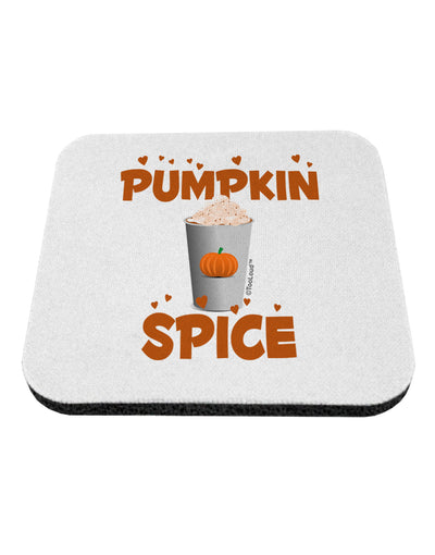 Pumpkin Spice Latte Hearts Coaster-Coasters-TooLoud-1-Davson Sales