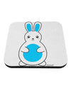 Cute Easter Bunny - Blue Coaster by TooLoud-Coasters-TooLoud-White-Davson Sales