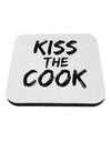 Kiss the Cook Grill Master 2 - Text Coaster by TooLoud-Coasters-TooLoud-White-Davson Sales