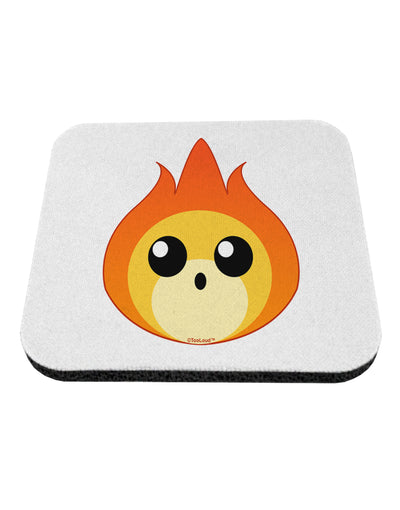 Cute Fireball Design Coaster-Coasters-TooLoud-White-Davson Sales